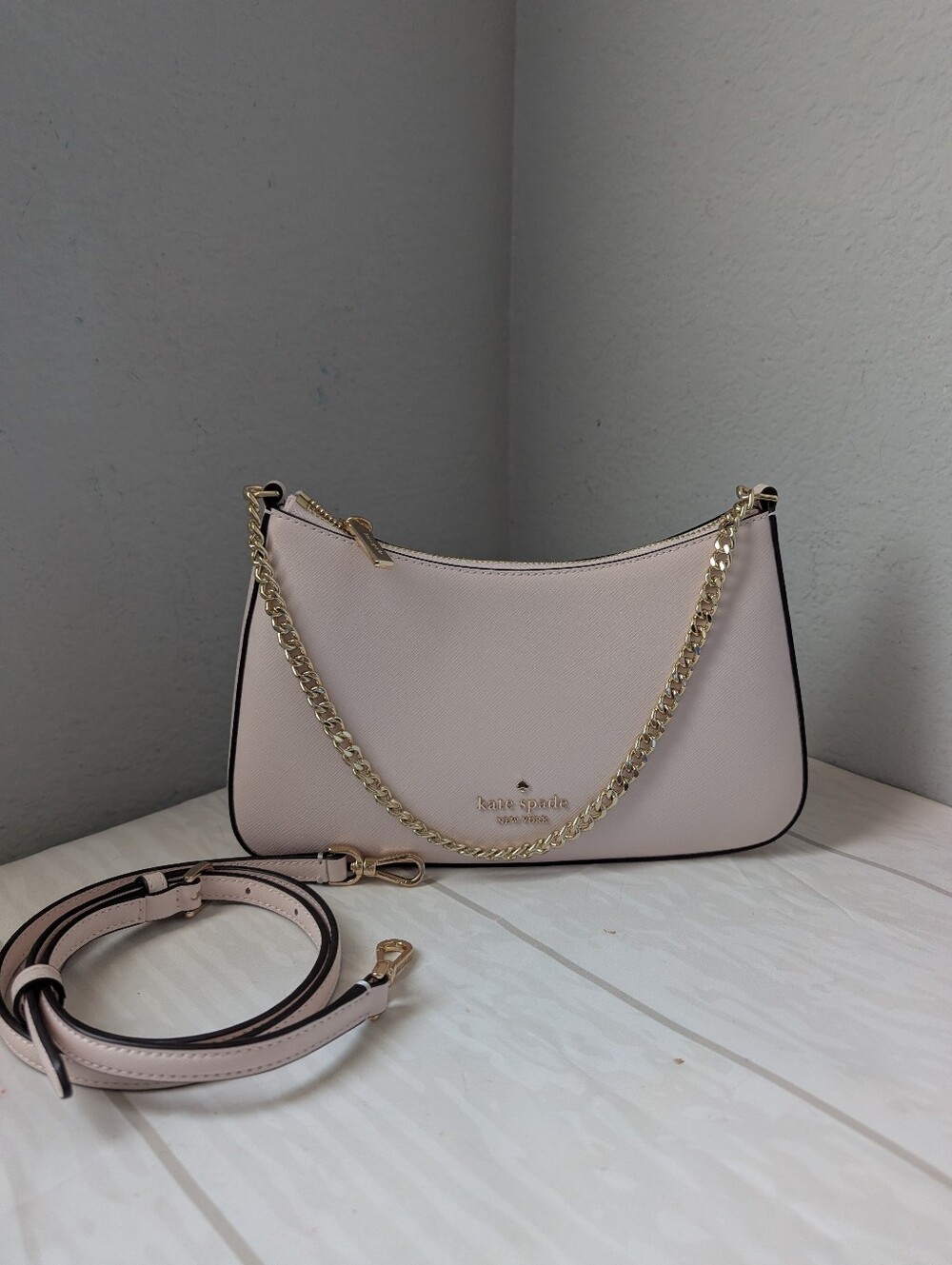 NWT Kate Spade KC429 Margot Medium Convertible Crossbody in Powdered Sugar
